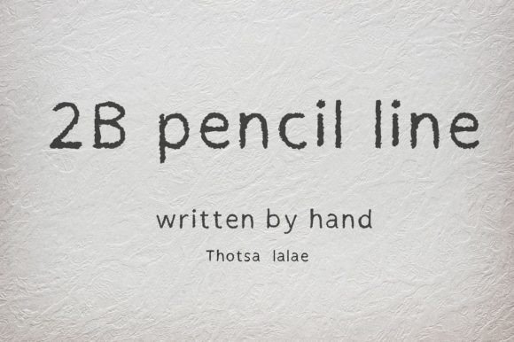 2b Pencil Line Font Review for Brand Designers