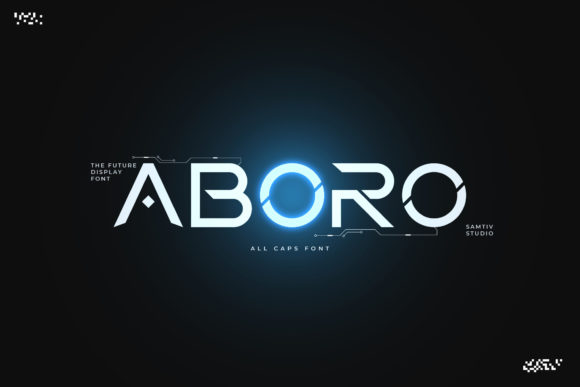 Aboro: A Futuristic Display Font for Modern Web Design