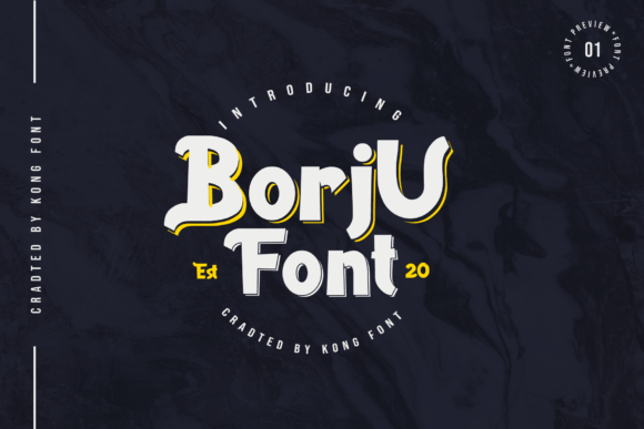 Borju: A Modern Display Font for Creative Projects