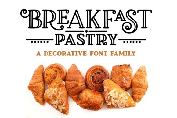 Breakfast Pastry: A Serene Display Font for Editorial Projects