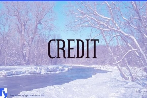 Credit Font for Handmade Creations
