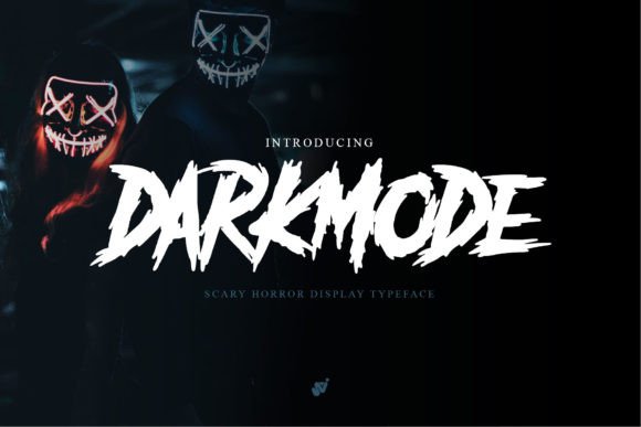 Darkmode – Horror Gothic Typeface for Web Design