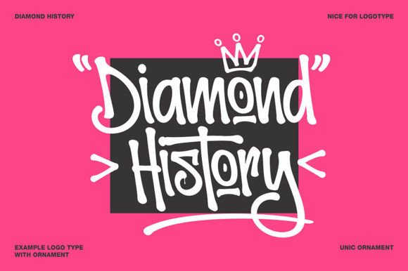Diamond History: A Graffiti-Inspired Display Font for Modern Branding