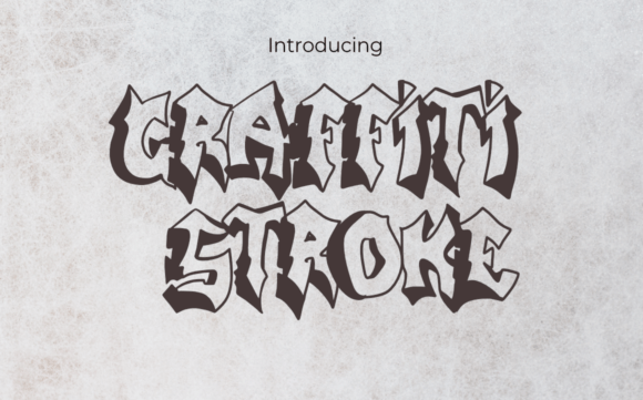 Graffiti Stroke Font for Bold Digital Marketing