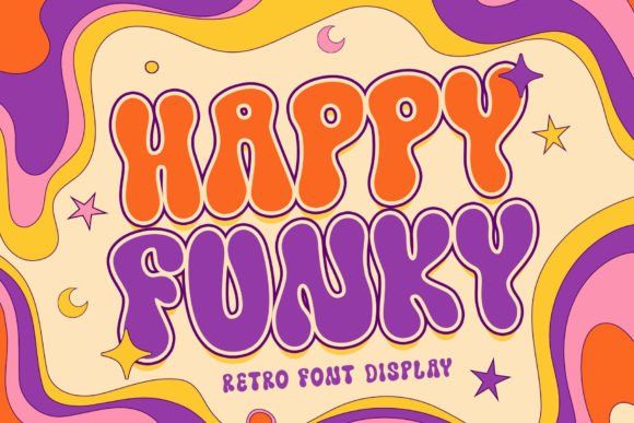Happy Funky: A Groovy Display Font for Digital Creativity