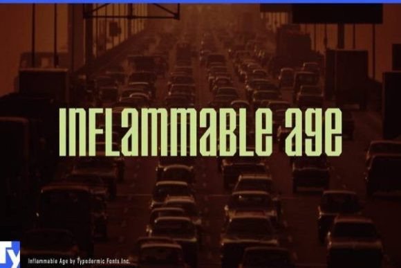 Inflammable Age Font Review