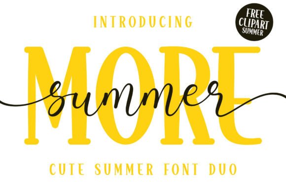 More Summer Duo: A Display Font for Warmth and Creativity