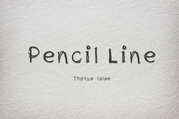 Pencil Line Font for Editorial Design