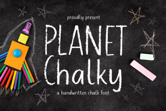 Planet Chalky: A Handwritten Font for Creative Makers