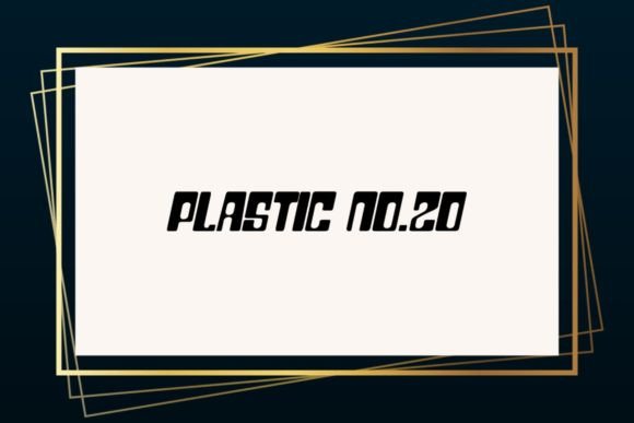 Plastic Twenty: A Playful Display Font for Creative Branding
