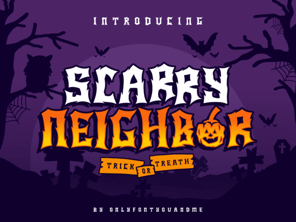 Scary Neighbor Font for Branding and Design