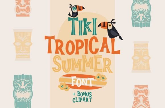 Tiki Tropical Summer Font for Vibrant Branding