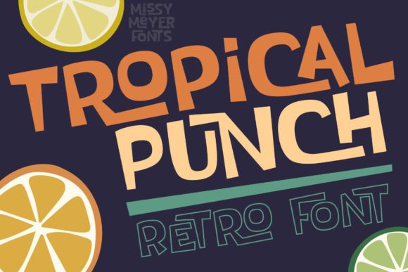 Tropical Punch Font for Web Design Projects