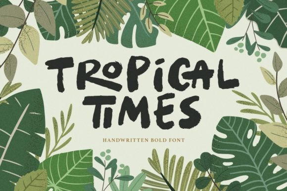 Tropical Times Font for Vibrant Editorial Design
