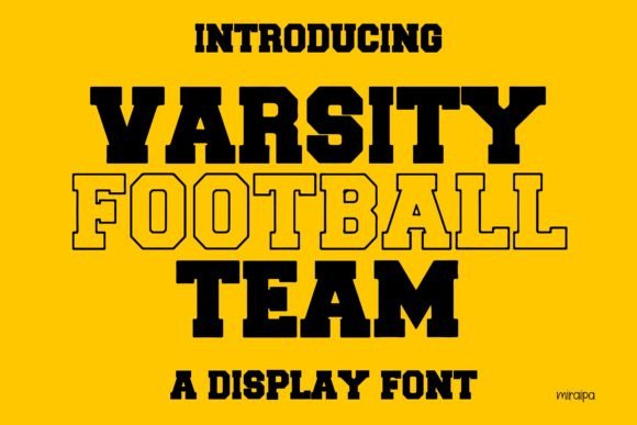 Varsity Football Team Font Review